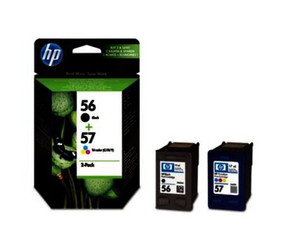 HP 56/57 Tri-colour & Black Ink Cartridges - Twin Pack HP 56/57 Tri-colour & Black Ink Cartridges - Twin Pack
